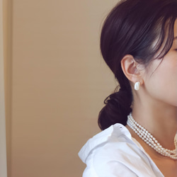 【Perle de blanc Jewelry】3way  twist pearl long necklace 16枚目の画像