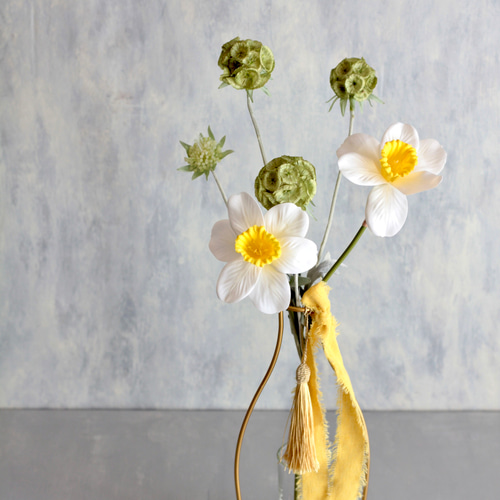 花　アートフラワー　ブーケ　ラッパ水仙　造花　花　プレゼント　絵画　立体絵画　5 花 アートフラワー ブーケ ラッパ水仙 造花 花 プレゼント 絵画 立体絵画 5