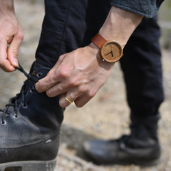 Walnut (size L) × Organic Sweden Leather 8枚目の画像