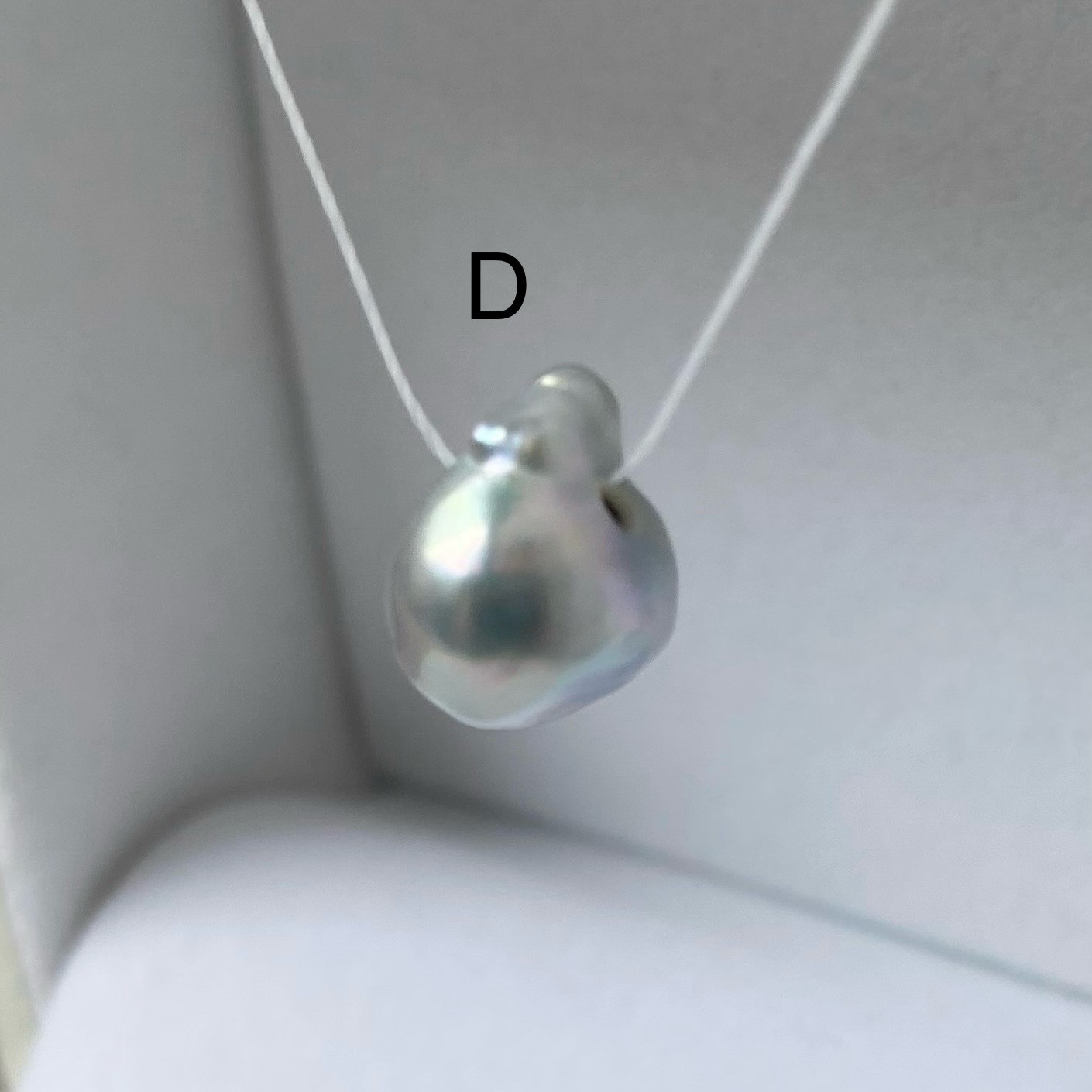 《14KGF》あこや真珠  ナチュラルグレー　バロック　ネックレス　※ルース選択可