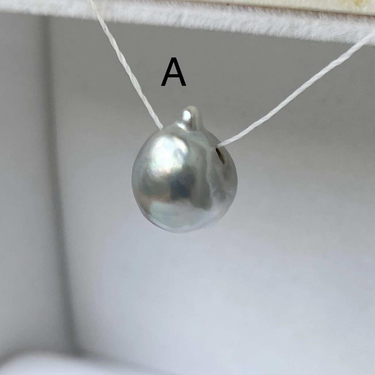 《14KGF》あこや真珠  ナチュラルグレー　バロック　ネックレス　※ルース選択可