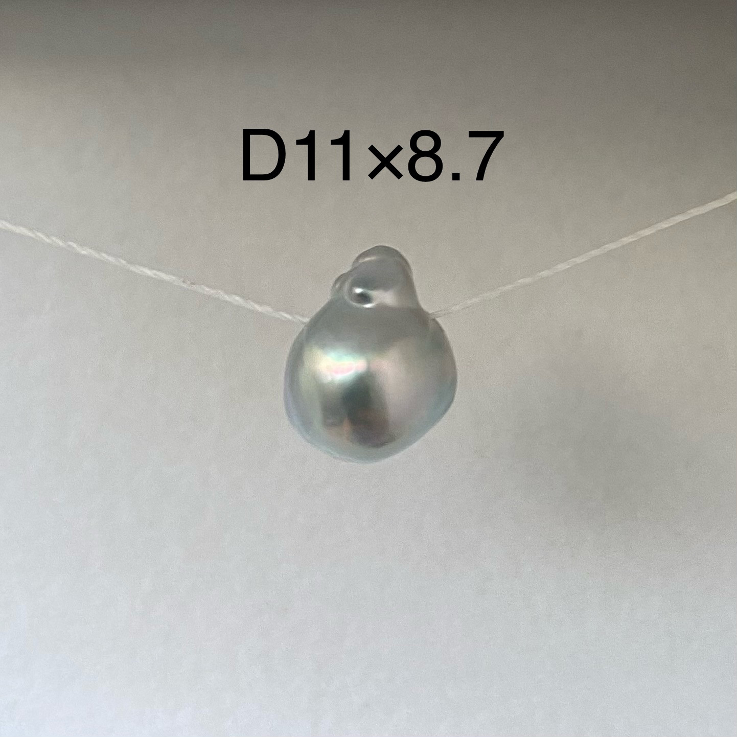 《14KGF》あこや真珠  ナチュラルグレー　バロック　ネックレス　※ルース選択可