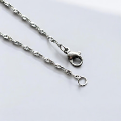 選べる豊富なサイズ✨金属アレルギー　316L サージカルステンレス　スクリューチェーン　ネックレス　つけっぱなし！OK♪ 8枚目の画像