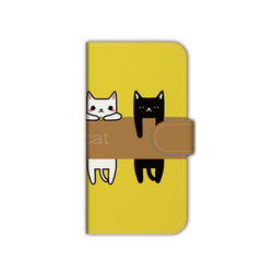 送料無料 スマホケース 手帳型 カバー iPhone15 14 13 pro おしゃれ エクスぺリア ほぼ全機種対応 猫 10枚目の画像
