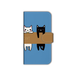 送料無料 スマホケース 手帳型 カバー iPhone15 14 13 pro おしゃれ エクスぺリア ほぼ全機種対応 猫 5枚目の画像