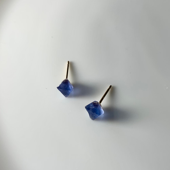 特價 Bingham 藍色螢石耳環 第7張的照片
