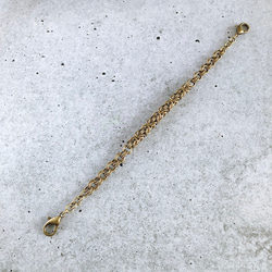 【羽織紐】チェインメイル羽織紐 ビザンティン×ダブルチェーン lien-ⅩⅢ 3枚目の画像
