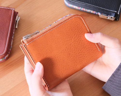 カラフル限定柄◆Nukak【Lompakko】L型変わり2つ折り財布◆SHOP 楽天市場】2つ折り 財布 革 メンズ レディース ユニセックス