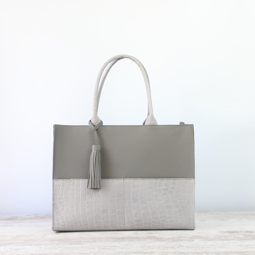 A4サイズしかくトートbag・ver2（ファスナー付き）☆彡ネイビー