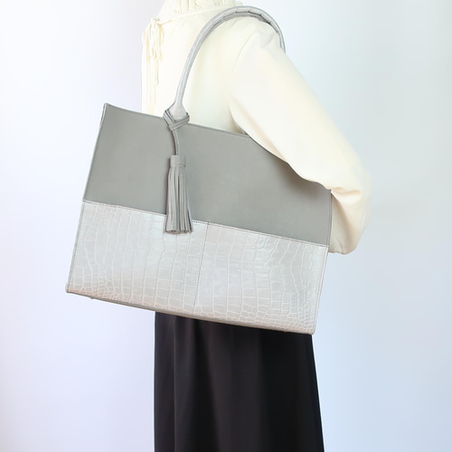 オーダー商品　専用　5点オーダー♡ A4サイズしかくトートbag・ver2（ファスナー付き）☆彡ネイビー