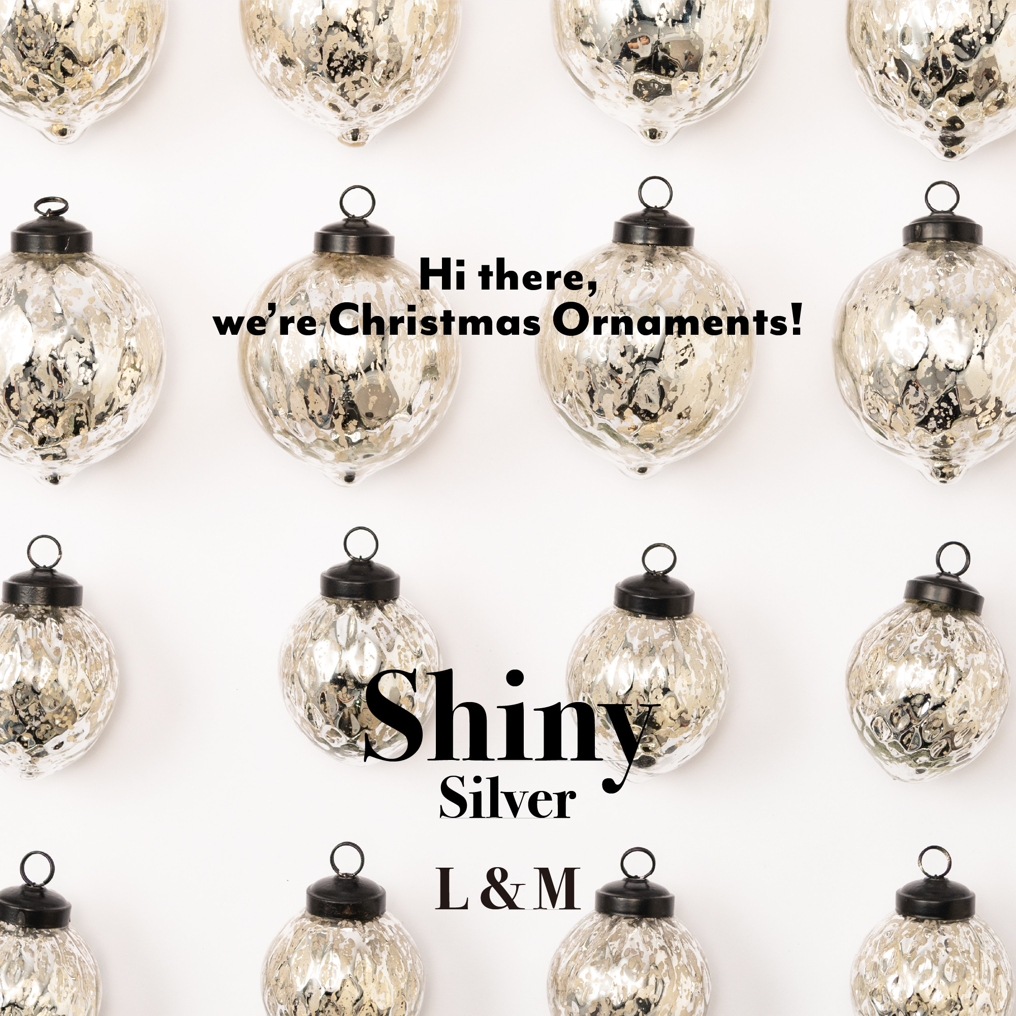 オーナメントセット｜シャイニー・シルバー｜Natale(ナターレ)｜クリスマス