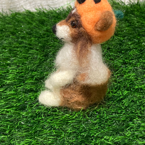 見本 羊毛フェルトハロウィンシェルティ 羊毛フェルト doglover 通販