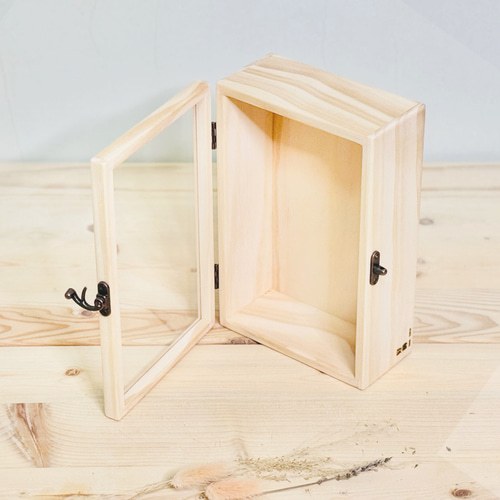 シンプルな透明蓋付き木箱 No.1 [23 x 15 x 8.7] - あなたの家に