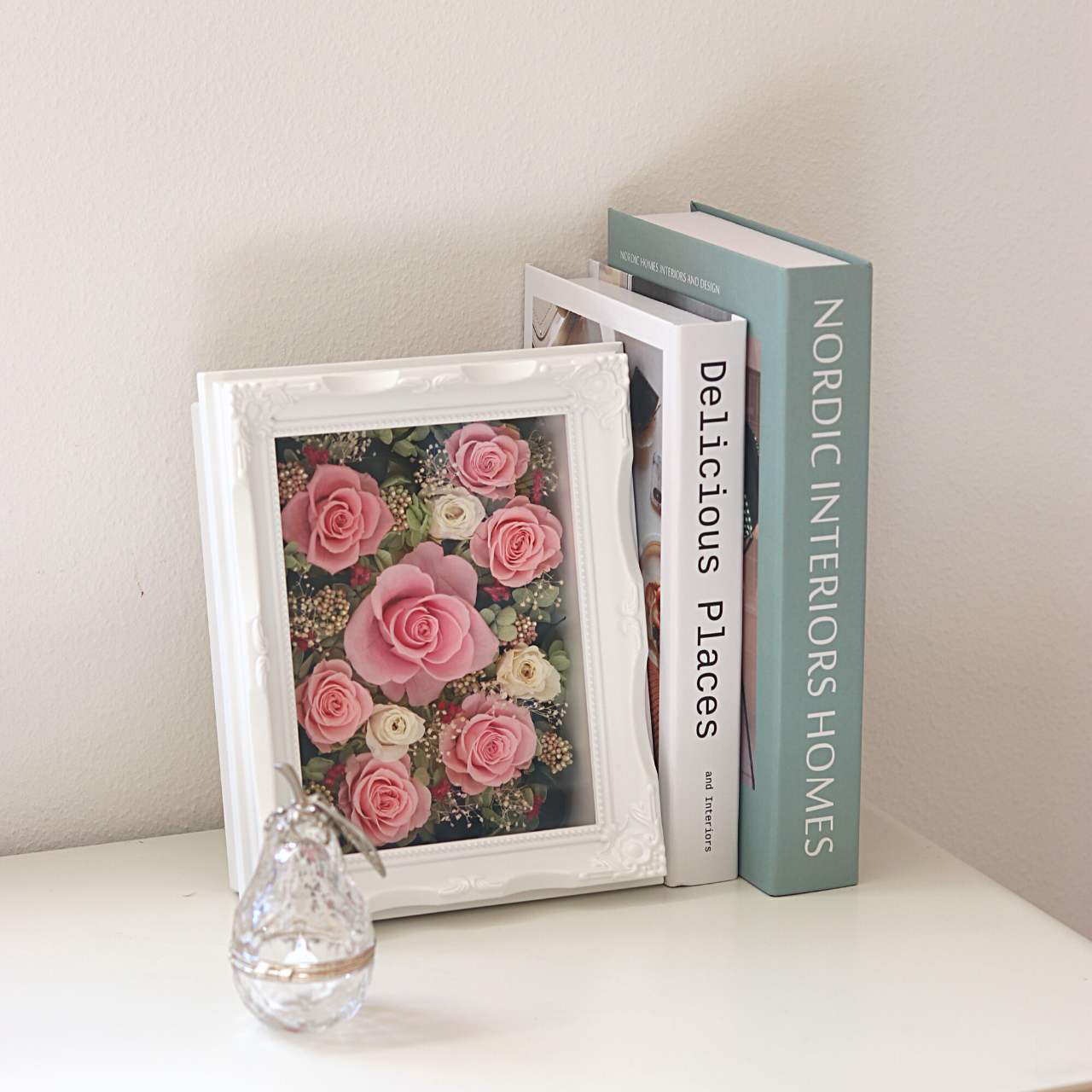 上質を愛でるブリザーブドモザイク【無料ラッピング・無料メッセージカード】高級 プリザーブド フラワー フレーム