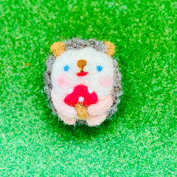 赤い帽子の女の子と、ひつじのクリスマスセット 羊毛フェルト