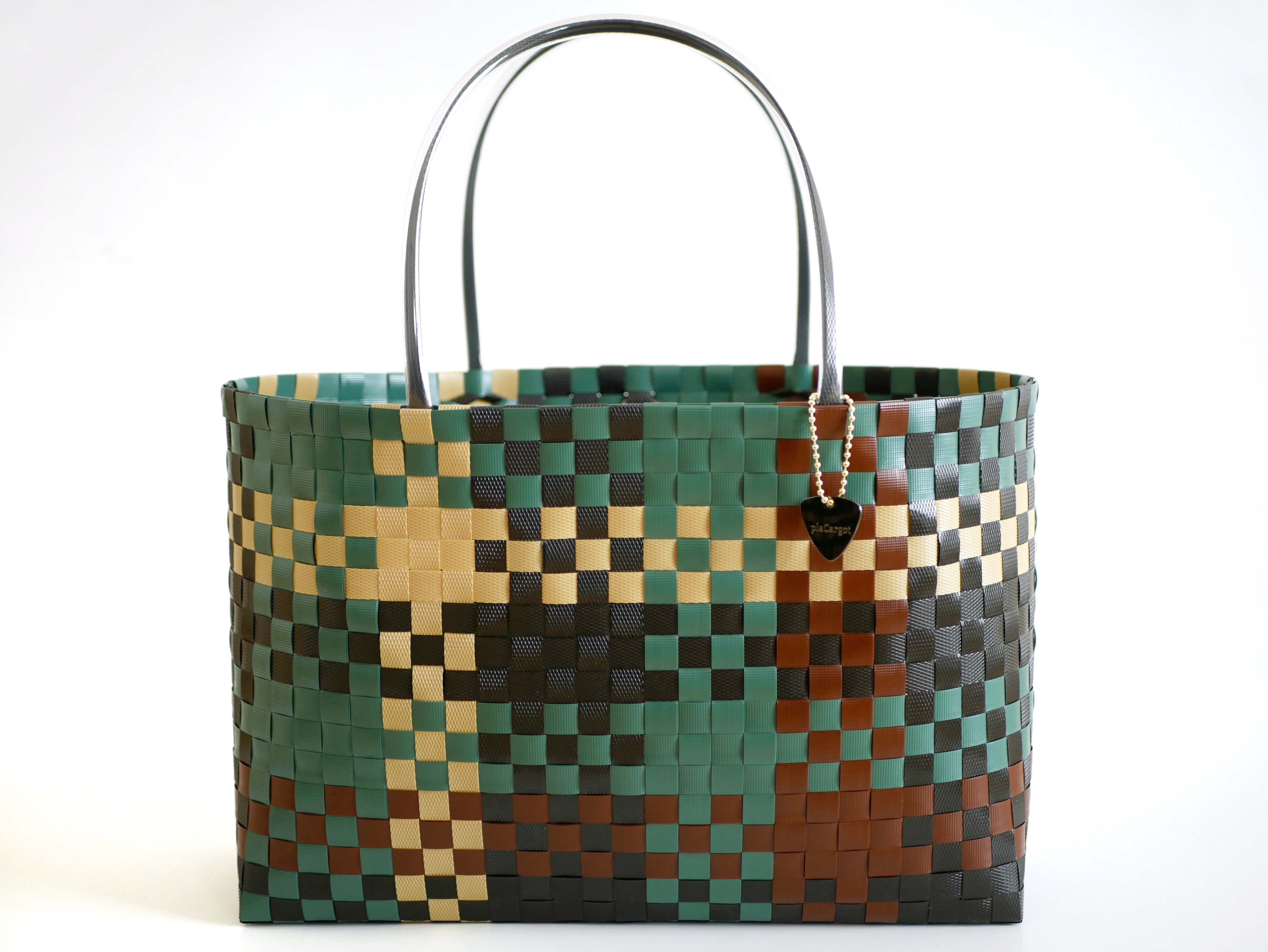 B4サイズ　2WAYプラカゴバッグＬLアウトドアグリーン　エコバッグ/サブバッグ/お買い物バッグ