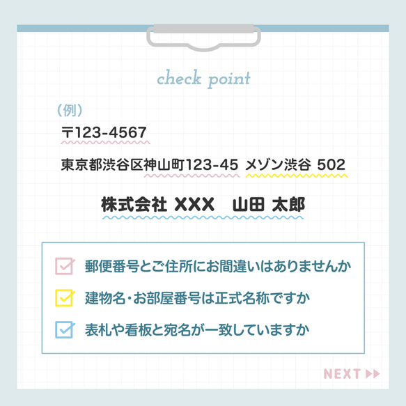 再送代・お届け先情報に関する注意点 4枚目の画像