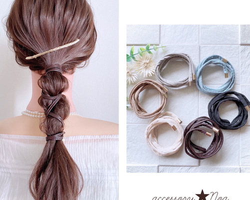 バラ型ヘアアクセサリー ダークブラウン 楽天市場】パールモチーフ＆ビーズ付きサテンシュシュヘア