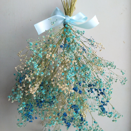 カスミソウのドライフラワー～ﾌﾞﾙｰﾐｯｸｽ～ ドライフラワー nyao-mery