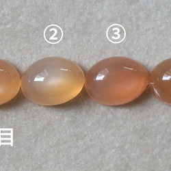 透明系【８×６】宝石質オレンジムーンストーンRing〈18kgp〉 2枚目の画像