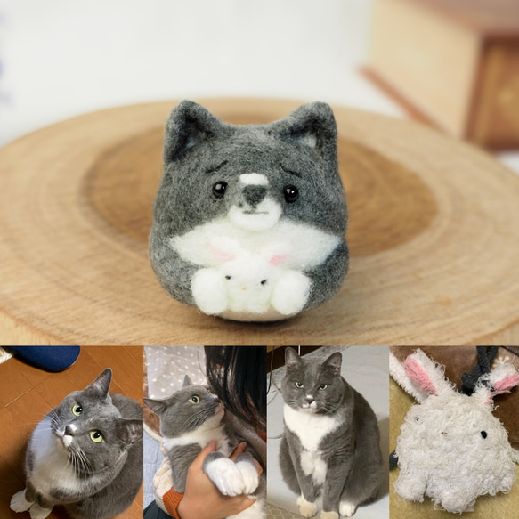 受注製作】-うちのこ- まゆねこ(猫)オーダーページ 羊毛フェルト 受注製作】-うちのこ- まゆねこ(猫)オーダーページ 羊毛フェルト