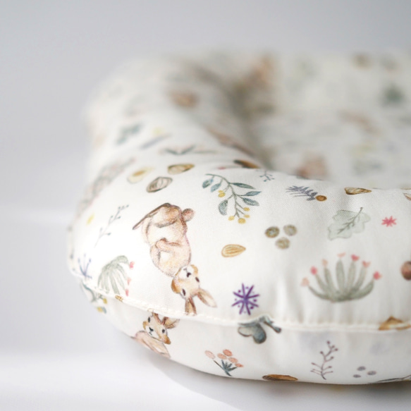 うさぎ用 ゴロンちょマット・Milky rabbit(クッション、ベッド) 4枚目の画像