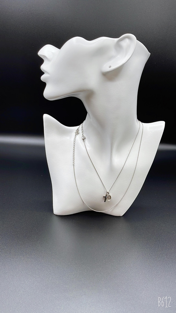 値下げ】クロスネックレス サージカルステンレス シルバー925 マリア