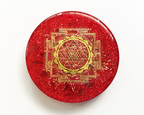 最強金運☆六角柱型オルゴナイトの紐ペンダント③（願い叶えるメモリーオイル封入） 最強金運☆六角柱型オルゴナイトの紐ペンダント③（願い叶えるメモリー