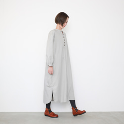 Caftan onepiece / light gray 3枚目の画像