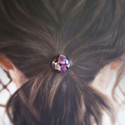 ガーネットのあめ玉ヘアゴム♪marry.c's handmadeaccessory 2枚目の画像