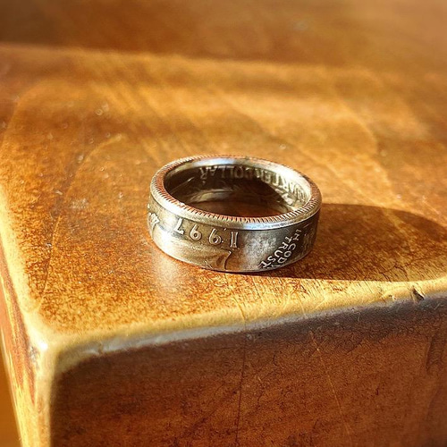 タマさん様　オーダー　コインリング SAORIさんご着用【Pocket Ring】K10パールリング｜リング