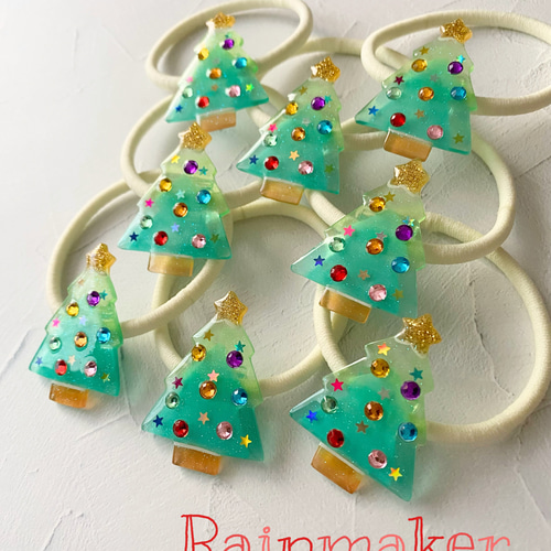 ☆クリスマスツリーのヘアゴム（グリーン）☆ ヘアゴム 前田 悠花 通販