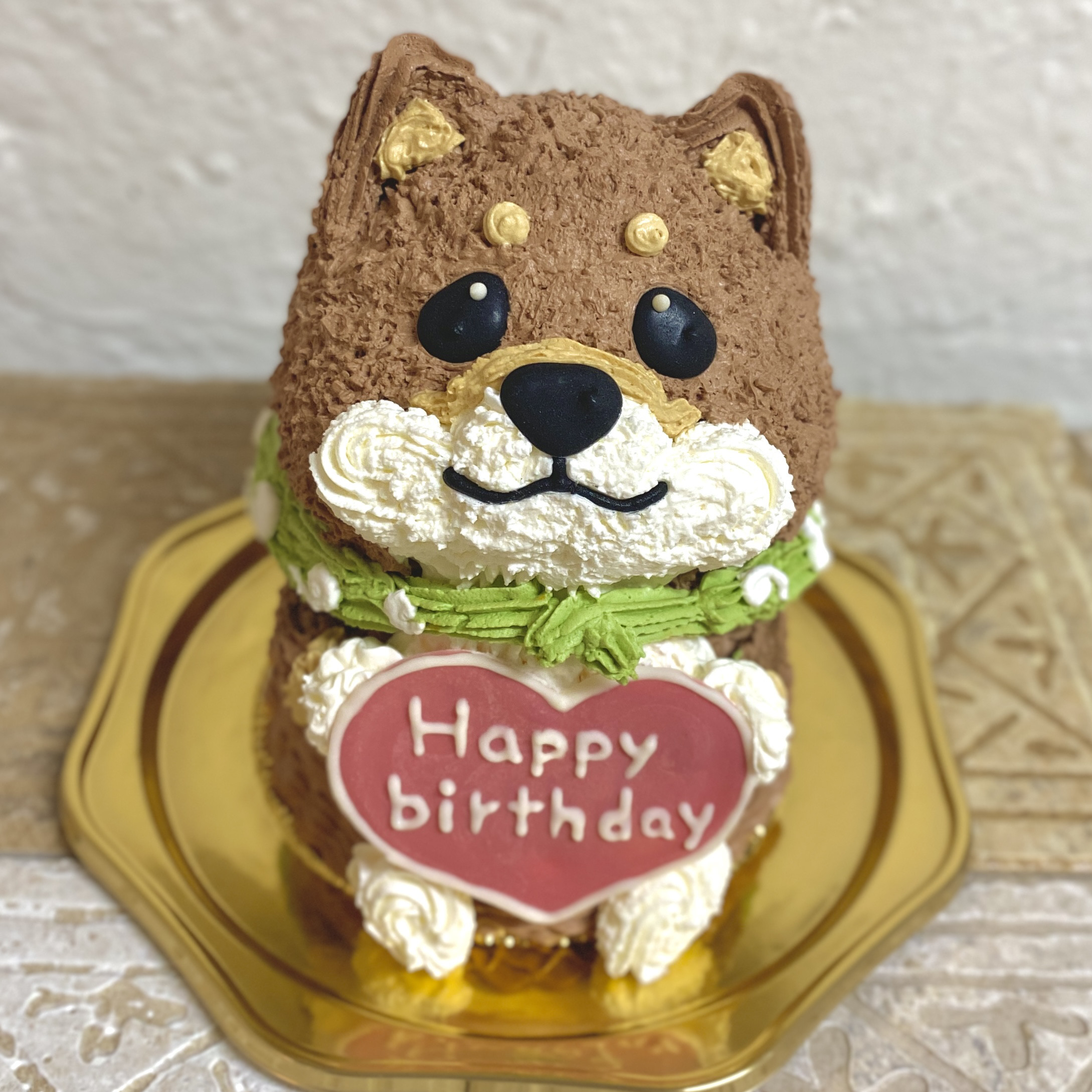 黒柴犬の立体ケーキ　誕生日や記念日に　しばいぬ　[ご希望のお受取り日・時間帯をご指定下さい]