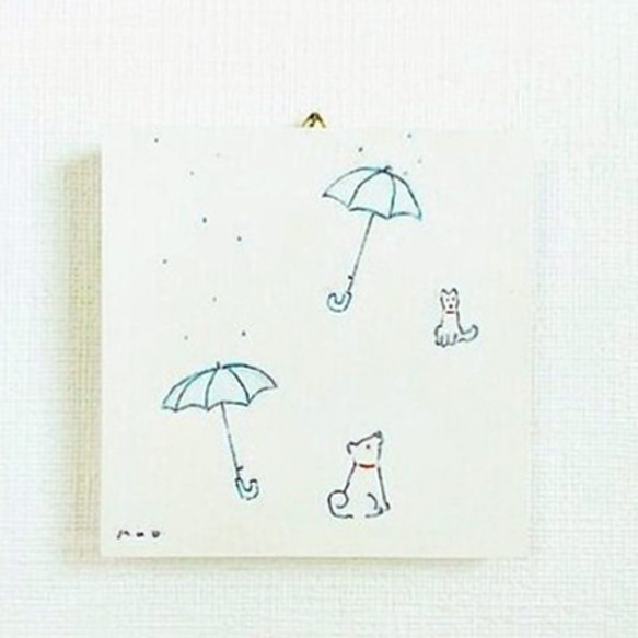 原画「雨がやんだら」※ミニアートパネル 1枚目の画像