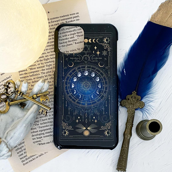 Moon Phases/12 Constellations iPhone Case 硬殼 智能手機殼/星空 iPhone14 第1張的照片