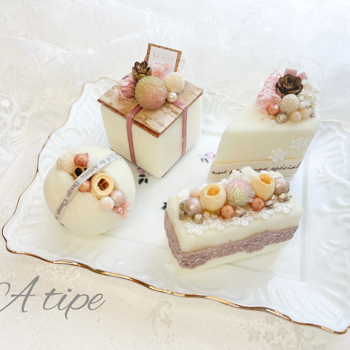 【サイズ交換ＯＫ】 送料無料】手作りキット販売♡プリザーブドフラワーで作るケーキ その他