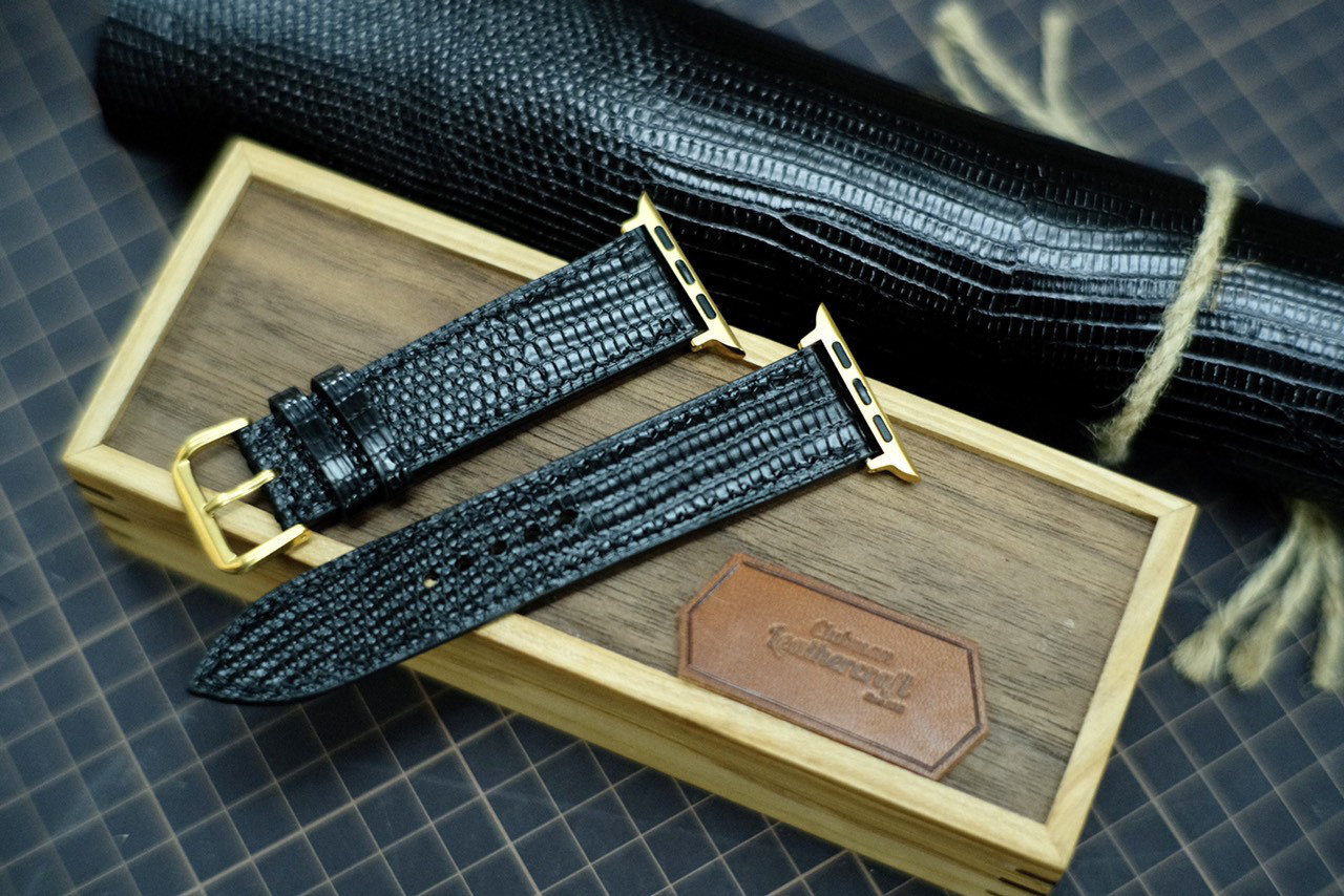 トカゲ革時計ベルト