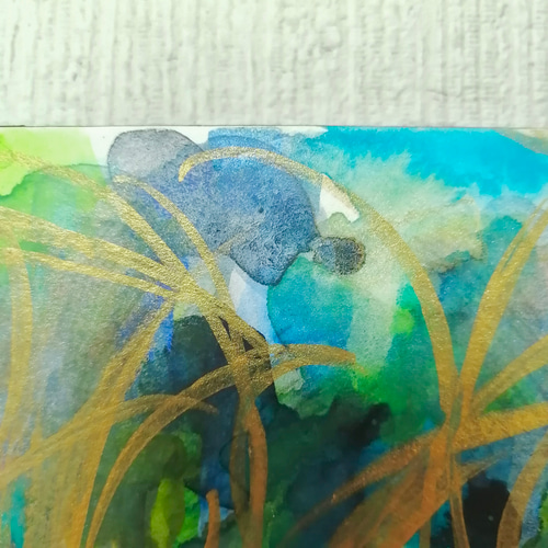 オリジナル アクリル画 水彩画　絵画 原画 一点物 絵画☆原画（1点限り）「花びら（Flower Petal）」（アクリル