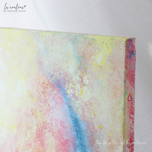 原画】 抽象画 月 のゆりかご （F6）約410×320×20mm キャンバス