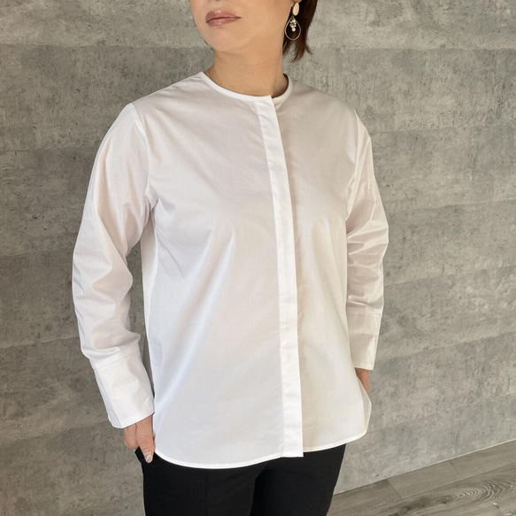 小柄S■フリルが取り外せる 2wayコットンブラウス 白■卒業式 入学式 フォーマル OTM-005 036849 4枚目の画像