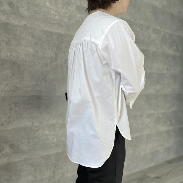 小柄S■フリルが取り外せる 2wayコットンブラウス 白■卒業式 入学式 フォーマル OTM-005 036849 5枚目の画像