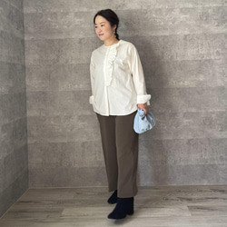 小柄S■フリルが取り外せる 2wayコットンブラウス 白■卒業式 入学式 フォーマル OTM-005 036849 11枚目の画像