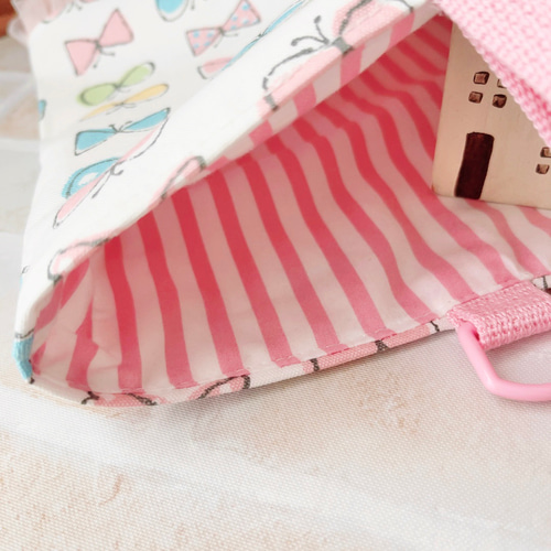 入園入学2点セット くすみピンクリボン 入園グッズ 入学グッズ