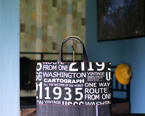 ハンサムBLACKのレッスンバッグ ：大サイズ ｜入園入学準備に レッスン