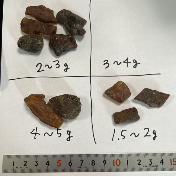 ※琥珀サイズ1.5ｇ～２ｇ未満☆簡易版☆琥珀磨きセット【メキシコ産】 5枚目の画像