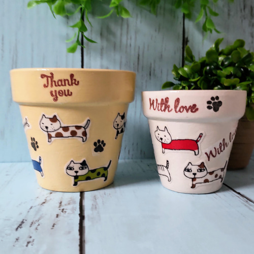 デコパージュꔛ‬ꕤガーデン雑貨♡鉢カバー♡小物入れ♡苺♡リメ缶♡インテリア 取手付リメ缶※バケツ型植木鉢※鉢カバー※小物入れ※ガーデン雑貨