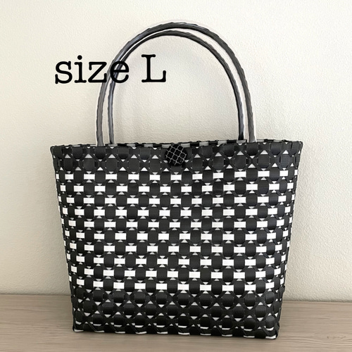 ブラック かごバッグ トートバッグ 30*22cm 楽天市場】Square M ＜Bitter Night＞シック CHiC カゴバッグ