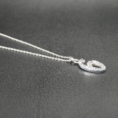 ナンバーネックレス 6 シルバー925 【刻印無料】 数字 ナンバー 背番号