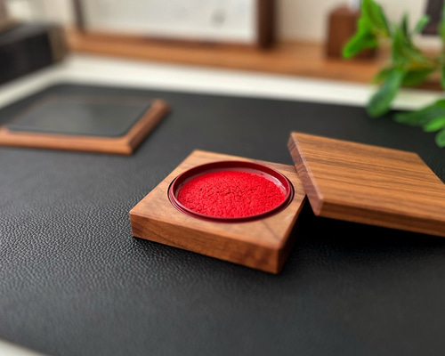 警察紋章入り朱肉(木箱付き) 警察紋章入り朱肉(木箱付き) 24K