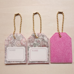 Sale¥850→¥600　3個セット　ミニサイズのリバティのネームタグ　#8　フェリシテ【T-5b】　 2枚目の画像